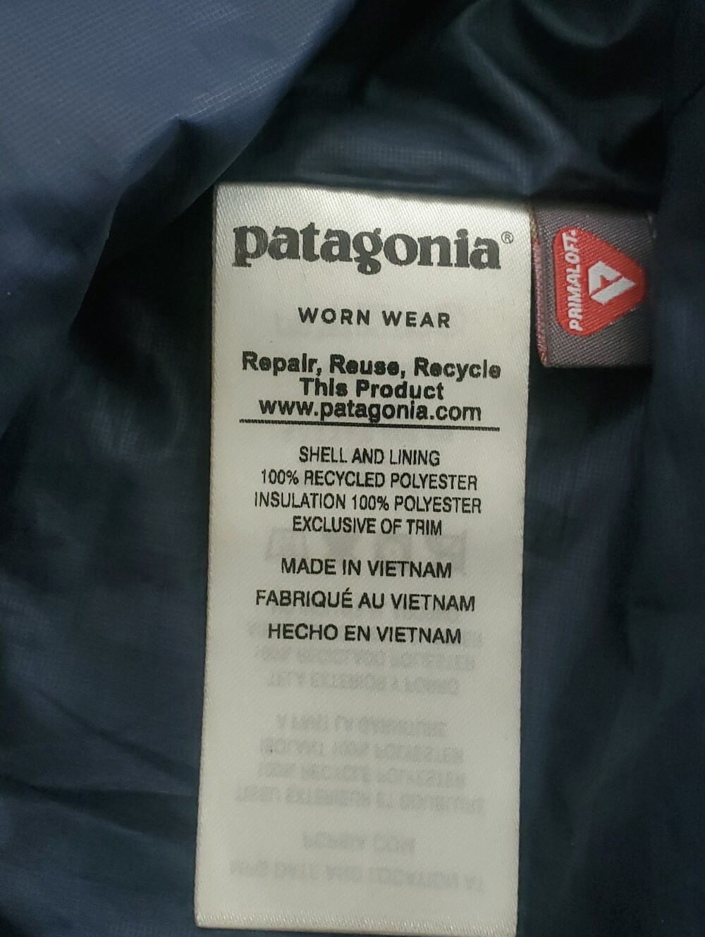 Patagonia Nano Puff Ultralight Puffer Jacket Quilted Navy Blue Women’s Size XS - Picture 8 of 12